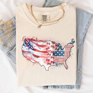 Mapa da América Preppy, EUA, PNG, América Retro, PNG de 4 de Julho, Design de Sublimação, PNG, Popular Agora, PNG da América, PNG Patriótico, PNG Feminino