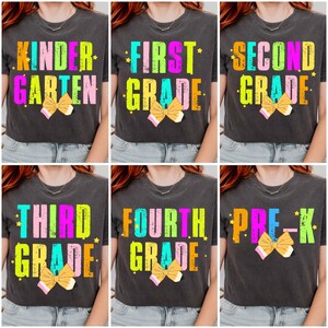 Preppy Back to School PNG Bundle, Teacher Coquette First Day of School Shirt Design, Girly Pink Bow Sublimation, Pre-k 1st/2nd/3rd/4th Grade
