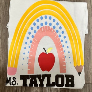Rainbow teacher shirt