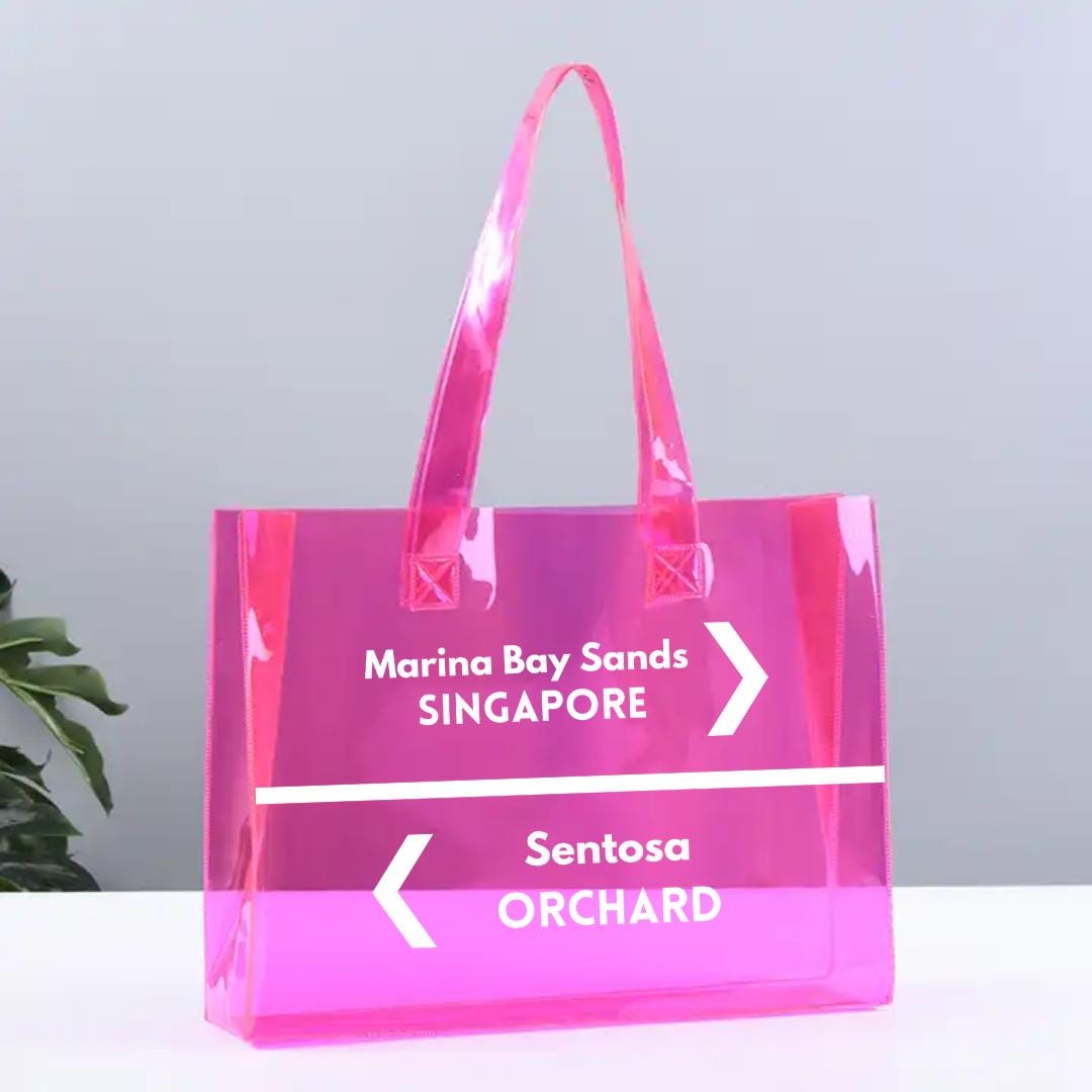 Beach Bag - Transparent and water resistant - Singapore design