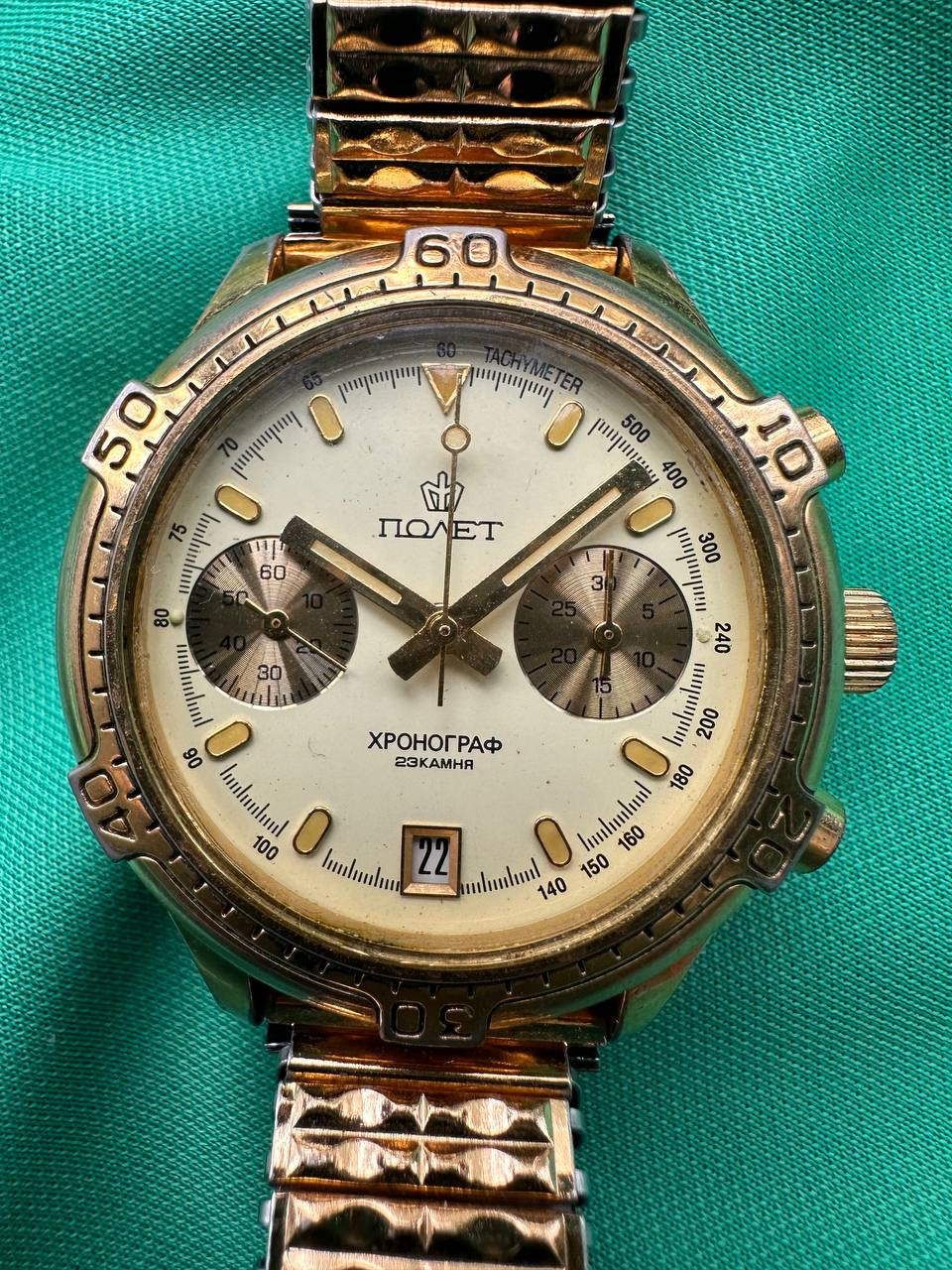 2988 Vintage Poljot 3133 Shturmanskie Chronograph Soviet USSR