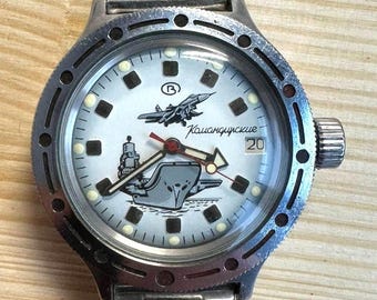 810 WATCH- VOSTOK-WOSTOK- 2416- Russian -AUTOMATIC - AMFIBIa KOMANDIRSKIe