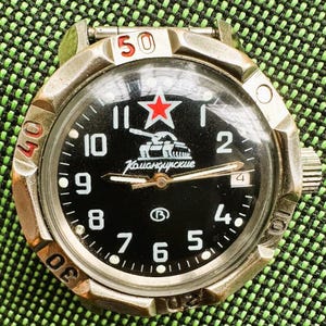 980 watch-VOSTOK 2414-commanders of the USSR army military -tank force of THE