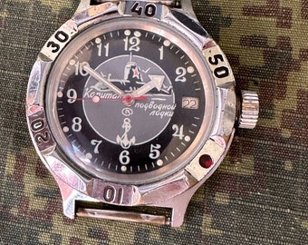 3349 - Horloge militair Vostok-WOSTOK- 2416 automatisch - AMFIBIA KOMANDIRSKIE UssR-Rusland UA22-24