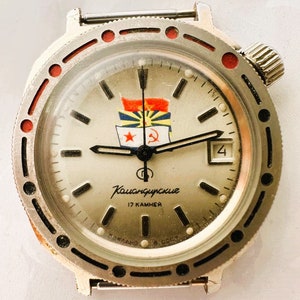 3198-Watch Vostok-WOSTOK- 2414A - AMFIBIA KOMANDIRSKIE UssR -Ussr Army