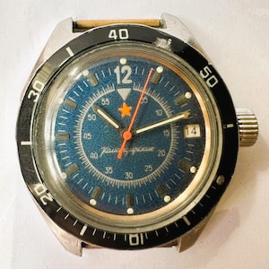 3196-Watch Vostok-WOSTOK- 2414A - AMFIBIA KOMANDIRSKIE antimagnetic UssR -AvIA Pilot