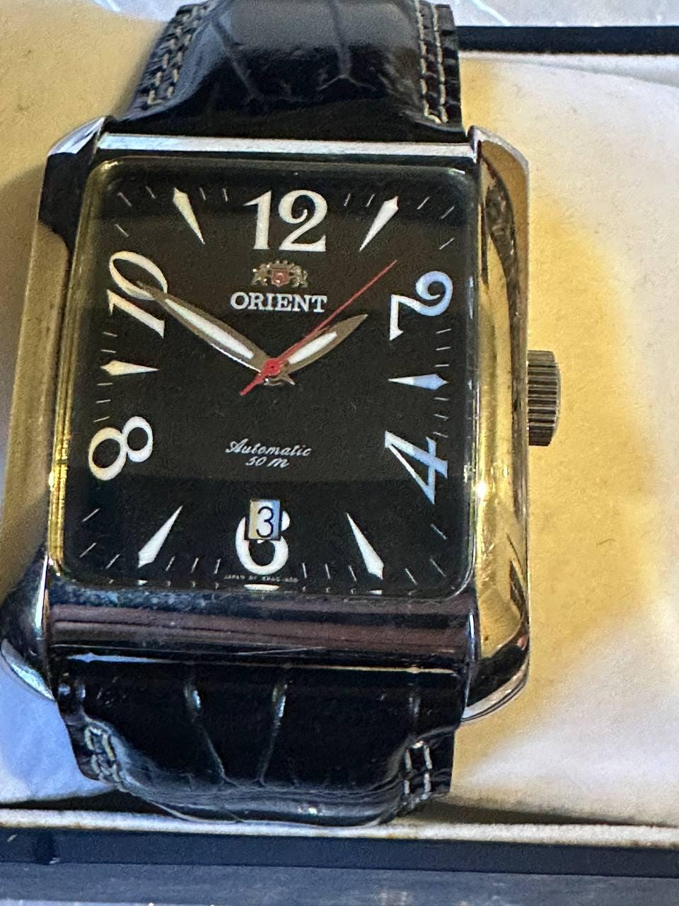 ORIENT 自動巻き 腕時計 スクエアケース 稼働品 オリエント Orient レディース 腕時計 手巻き時計 スクエア