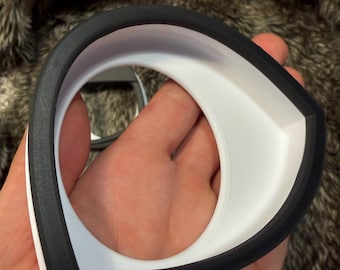 Narrow-Eye Style Magnetic Fursuit Eye Blanks with Removable Lids