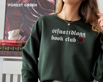 STFUATTDLAGG Book Club Smut Sweatshirt, Smut Fan Shirt, Funny Gift for Spicy Books Lover, Dark Romance Reader Sweater, Gothic Bookish Merch