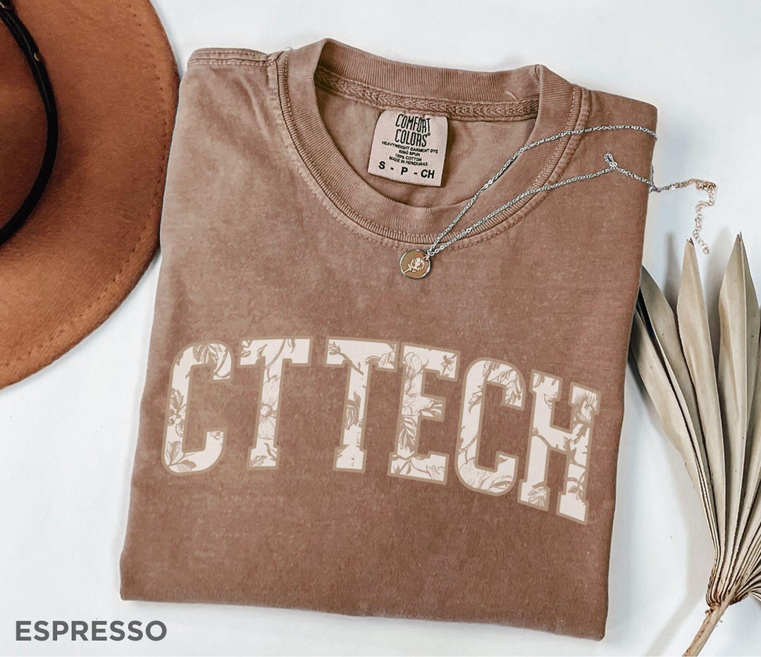 Floral CT Tech Shirt, Comfort Colors® CT Technologist Shirt, New CT ...