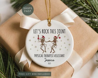 Physical Therapy Assistant Ornament, Personalized Gift for PTA Christmas Ornament Custom PT Assistant Appreciation Graduation Gift Keepsake