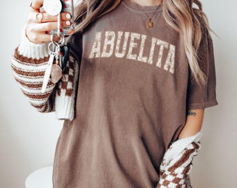 Floral Abuelita Shirt, Gift for Abuelita, Comfort Colors® Tshirt for Grandma Announcement Gift, Abuelita Tee, Mothers Day Gift for Grandma