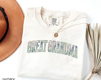 Chemise arrière-grand-mère, cadeau pour arrière-grand-mère, faire-part d'arrière-grand-mère t-shirt Comfort Colors®, cadeau de fête des mères pour arrière-grand-mère