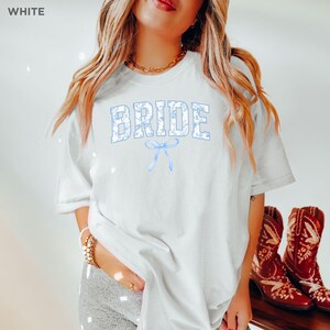 Bride Shirt Comfort Colors Future Mrs Tshirt for Bride To Be, Bow Bridal Party Tee Shirt for Wedding Day Gift, Gift for Future Bride-To-Be