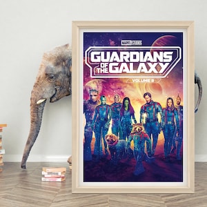 ガーディアンズ・オブ・ギャラクシー Vol. 3 ポスター ウォールアート | 2023 ミニマリスト映画ポスター | 高品質キャンバスポスター | クラシック映画ポスタープリント
