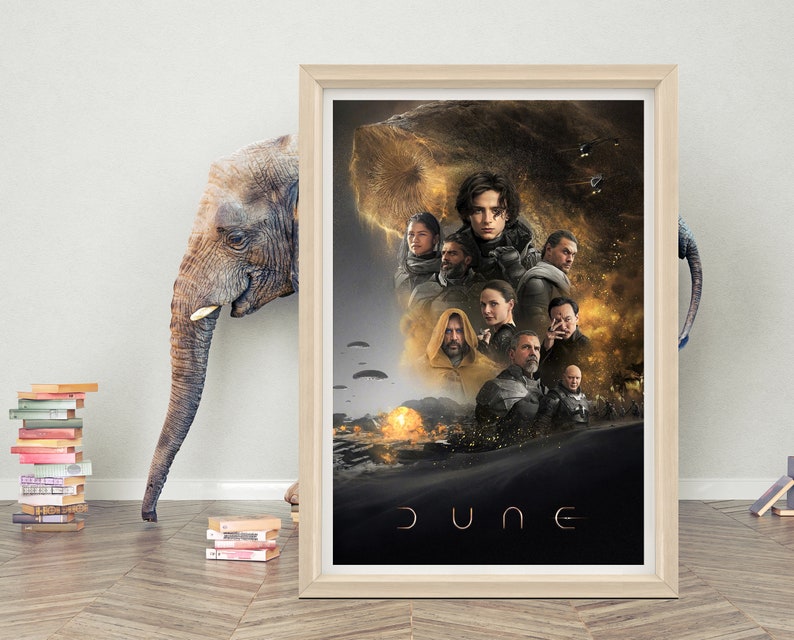 Dune filmposter kunst aan de muur Canvasdoek van hoge kwaliteit Dune 2 klassieke filmposter afdrukken E