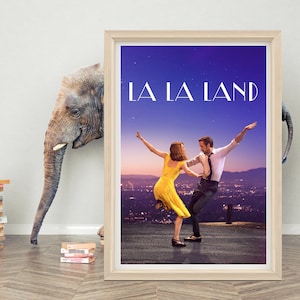 Pôster de parede de La La Land | Pôster minimalista de filme de 2023 | Pôster de tela de alta qualidade | Impressão de pôster de filme clássico