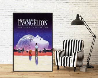 Neon Genesis Evangelion The End of Evangelion Poster Wall Art |Classic  Movie Poster High Quality Canvas Cloth Poster