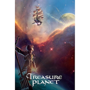 Disney Treasure Planet Movie Poster Wall Art High quality Canvas Cloth Treasure Planet Classic Poster image 3