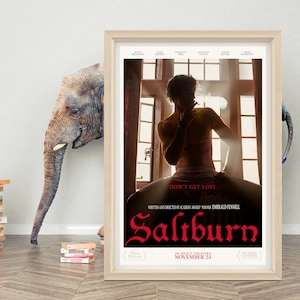 Saltburn Movie Poster Wall Art | High Quality Canvas Cloth Poster | Saltburn 2023 Classic Poster Print | 27x40&#39;&#39;