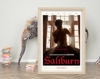 Saltburn filmposter kunst aan de muur | Canvasdoekposter van hoge kwaliteit | Saltburn 2023 klassieke posterafdruk | 27x40''