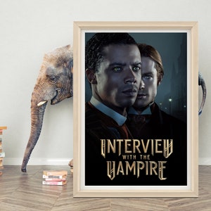 Interview with the Vampire TV Series Poster Wall Art | High Quality Canvas Cloth Poster | Classic Movie Poster Print | A1/A2/A3/A4/A5