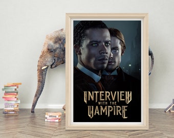 Intervista con il vampiro Serie TV Poster Wall Art / Poster in tela di alta qualità / Stampa poster di film classici / A1/A2/A3/A4/A5