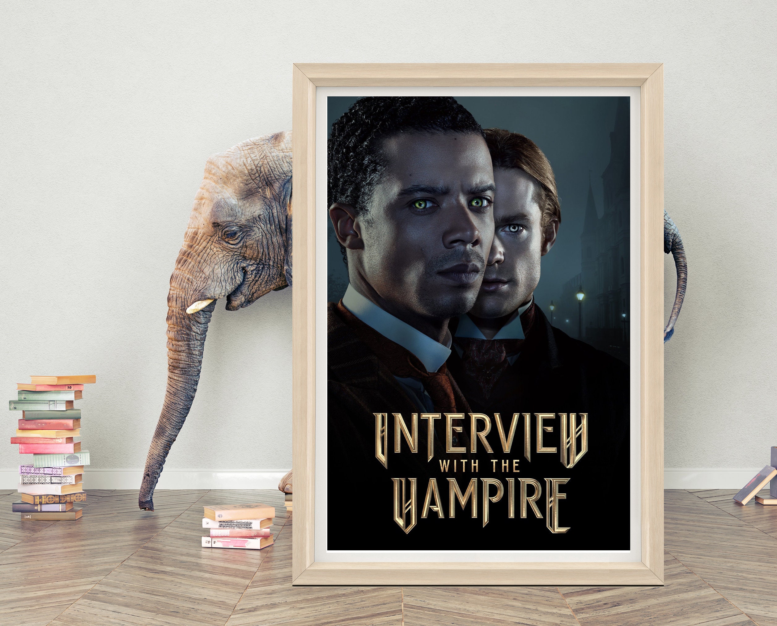 Interview with the Vampire TV Series Poster Wall Art | High Quality Canvas Cloth Poster | Classic Movie Poster Print | A1/A2/A3/A4/A5