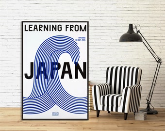 ＜新品＞LEARNING FROM JAPANデンマーク工芸博物館ポスター•A2 Learning From Japan Poster Wall Art | High Quality Canvas Cloth