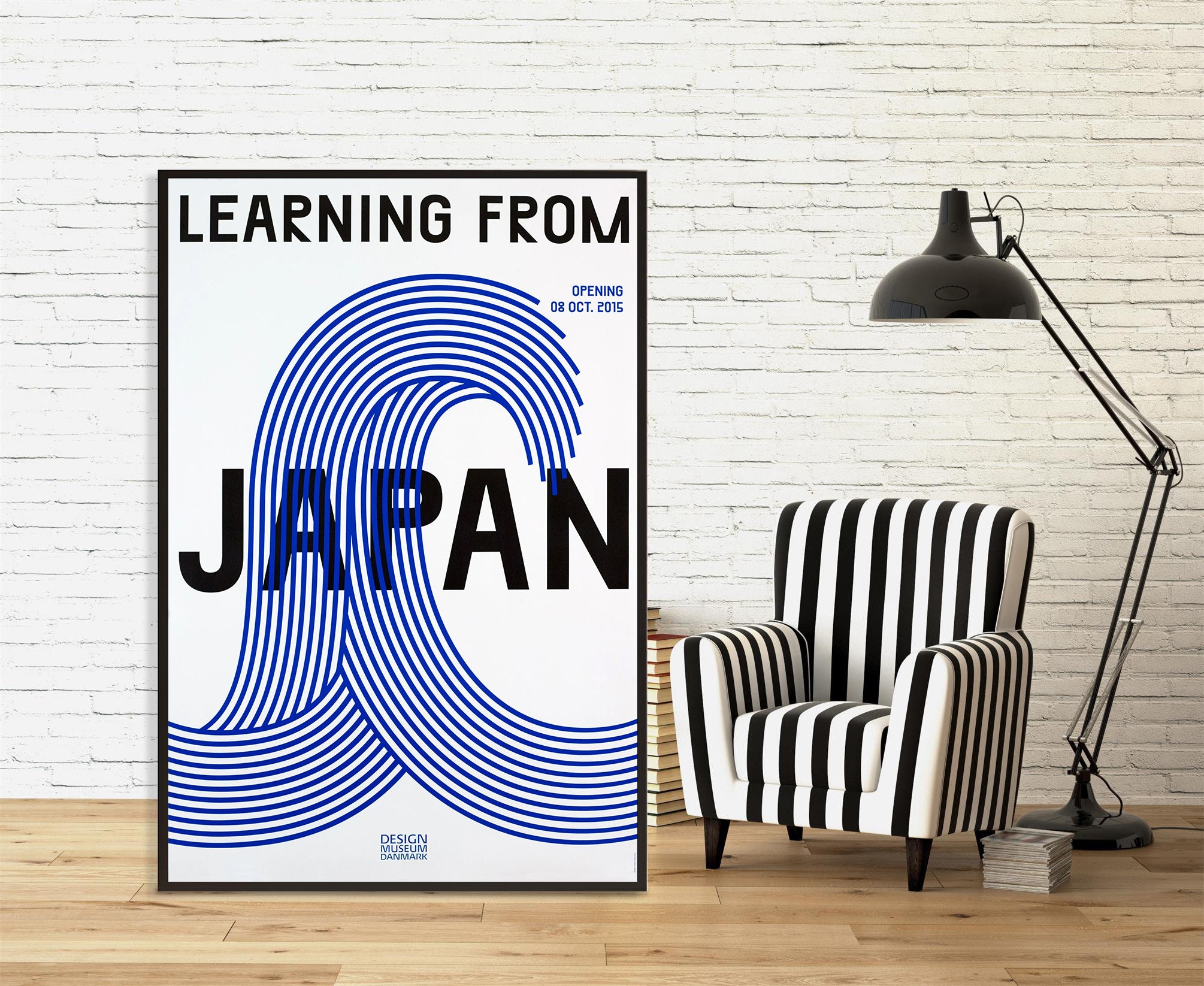 ＜新品＞LEARNING FROM JAPAN・デンマーク工芸博物館正規ポスター Learning From Japan Poster Wall Art | High Quality Canvas Cloth