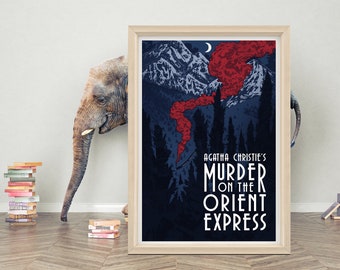 Assassinio sull'Orient Express Poster Wall Art / Poster del film 2023 / Panno di tela di alta qualità / Stampa di poster di film classici