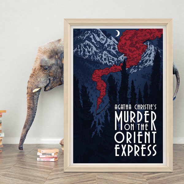 Moord op de Orient Express Poster Wall Art | Filmposter 2023 | Canvasdoek van hoge kwaliteit | Klassieke filmposter afdrukken