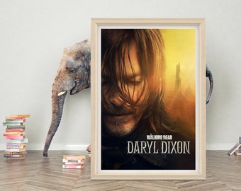 The Walking Dead Daryl Dixon Poster Wall Art | 2023 Minimalist Movie Poster | High Quality Canvas Cloth Poster | Classic Movie Poster Print