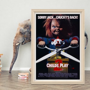 Kinderspiel 2 Filmplakat | 2023 Filmplakat | Hochwertiges Leinwand-Stoffposter | Klassisches Horrorfilmplakat als Geschenk
