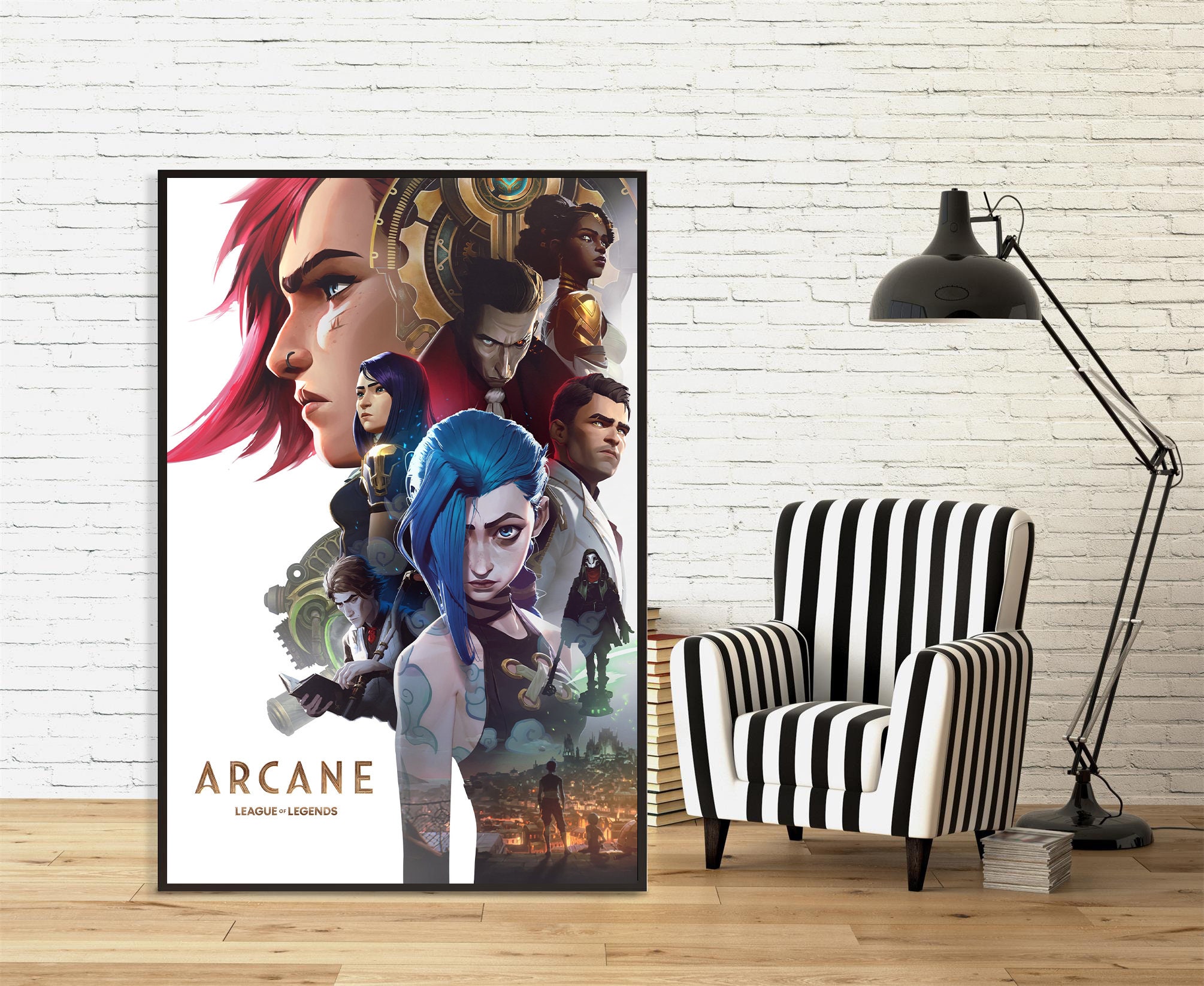 Arcane (2021) TV Series Poster Wall Art | High Quality Canvas Cloth ...