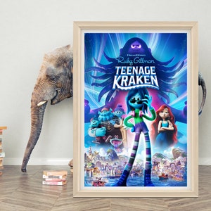 ルビー・ギルマン『ティーンエイジ・クラーケン』（2023年）ポスター ウォールアート｜高品質キャンバスクロス｜ルビー・ギルマン『ティーンエイジ・クラーケン』クラシックポスタープリント
