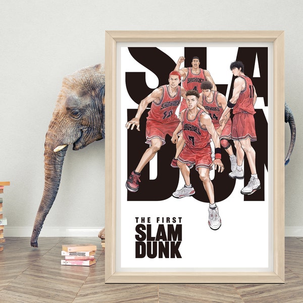 The First Slam Dunk Poster Wall Art | 2023 Movie Poster | High Quality Canvas Cloth Poster | Slam Dunk Poster for Gift