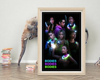 Affiche du film Bodies Bodies Bodies | Affiche de film Bodies Bodies Bodies (2022)| Toile de haute qualité | A1/A2/A3/A4/A5/27x40''