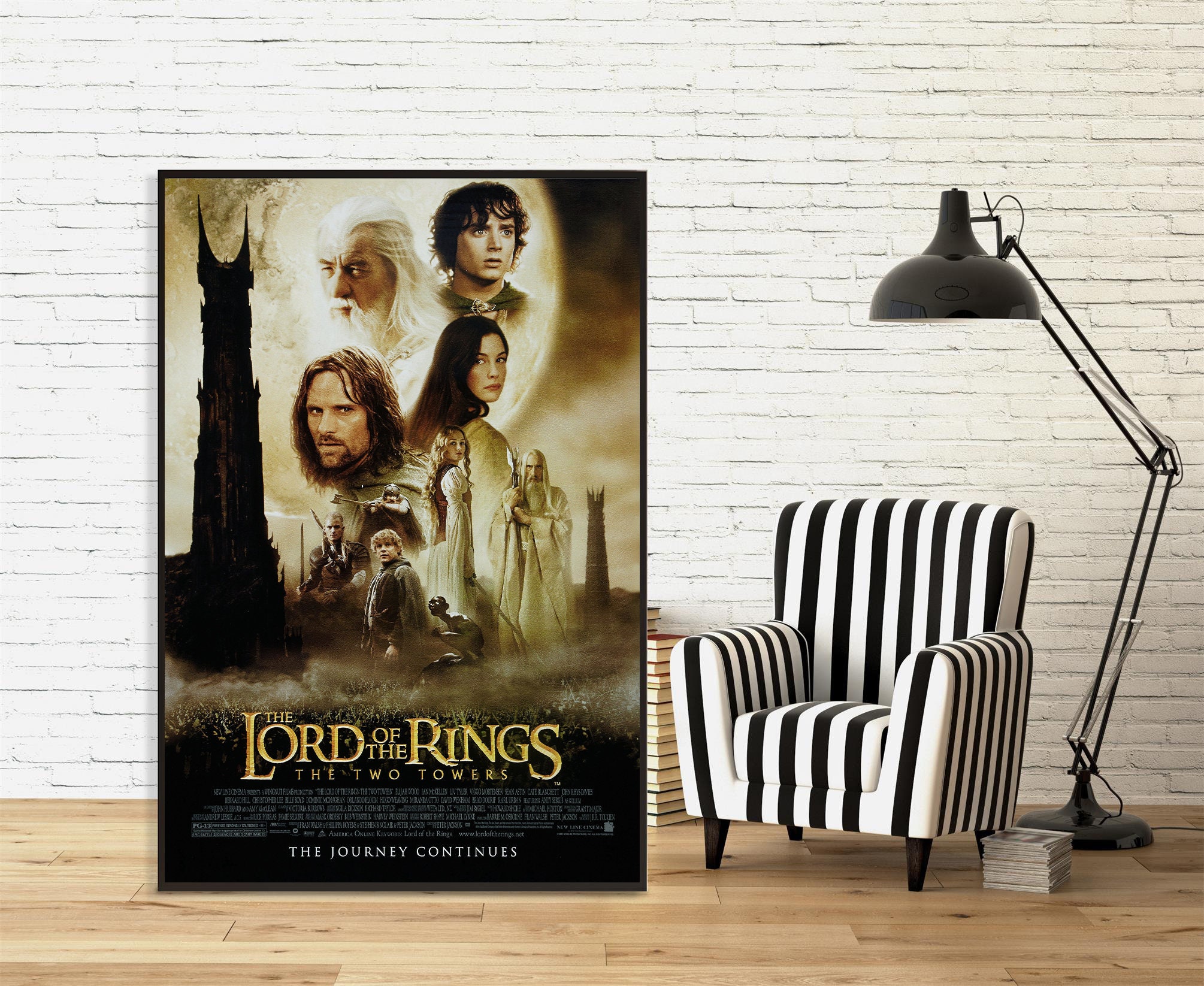The Lord of the Rings the Two Towers Movie Poster Wall Art | Classic ...