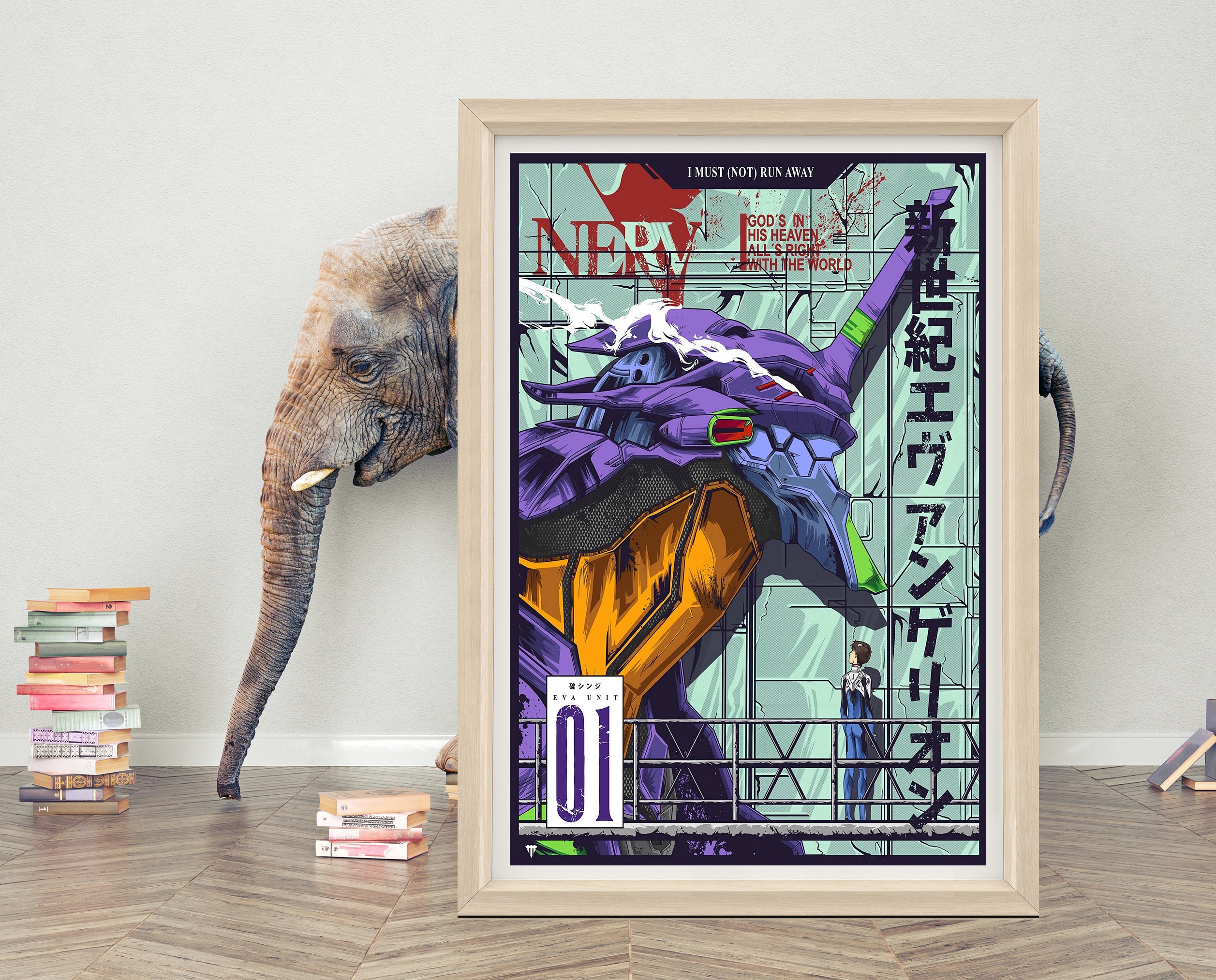 新世紀エヴァンゲリオン EVA 初号機 ポスター | 2024年ミニマリスト 