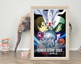 Affiche du film Bungo Stray Dogs Dead Apple | Affiche du film 2023 | Poster en toile de haute qualité | Poster anime classique pour cadeau