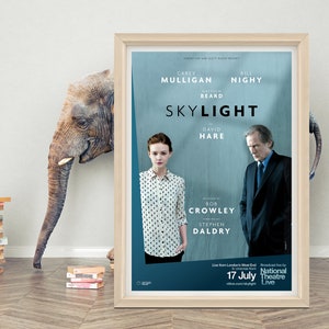 Skylight Movie Poster Wall Art | 2023 Minimalist Movie Poster | High Quality Canvas Cloth Poster | Classic Movie Poster Print