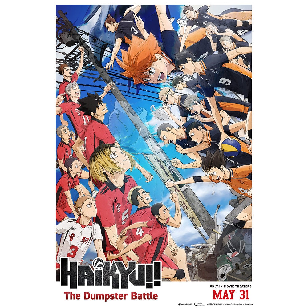 Haikyuu!! the Dumpster Battle Movie Poster Wall Art | 2024 Movie