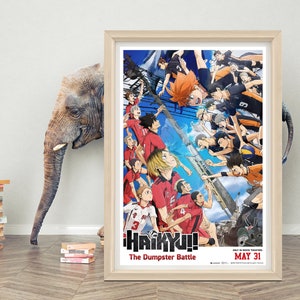 Haikyuu!! The Dumpster Schlacht Film Poster Wandkunst | 2024 Film Poster | Hochwertige Leinwand Poster | Haikyuu!! (2024) Kunstdruck