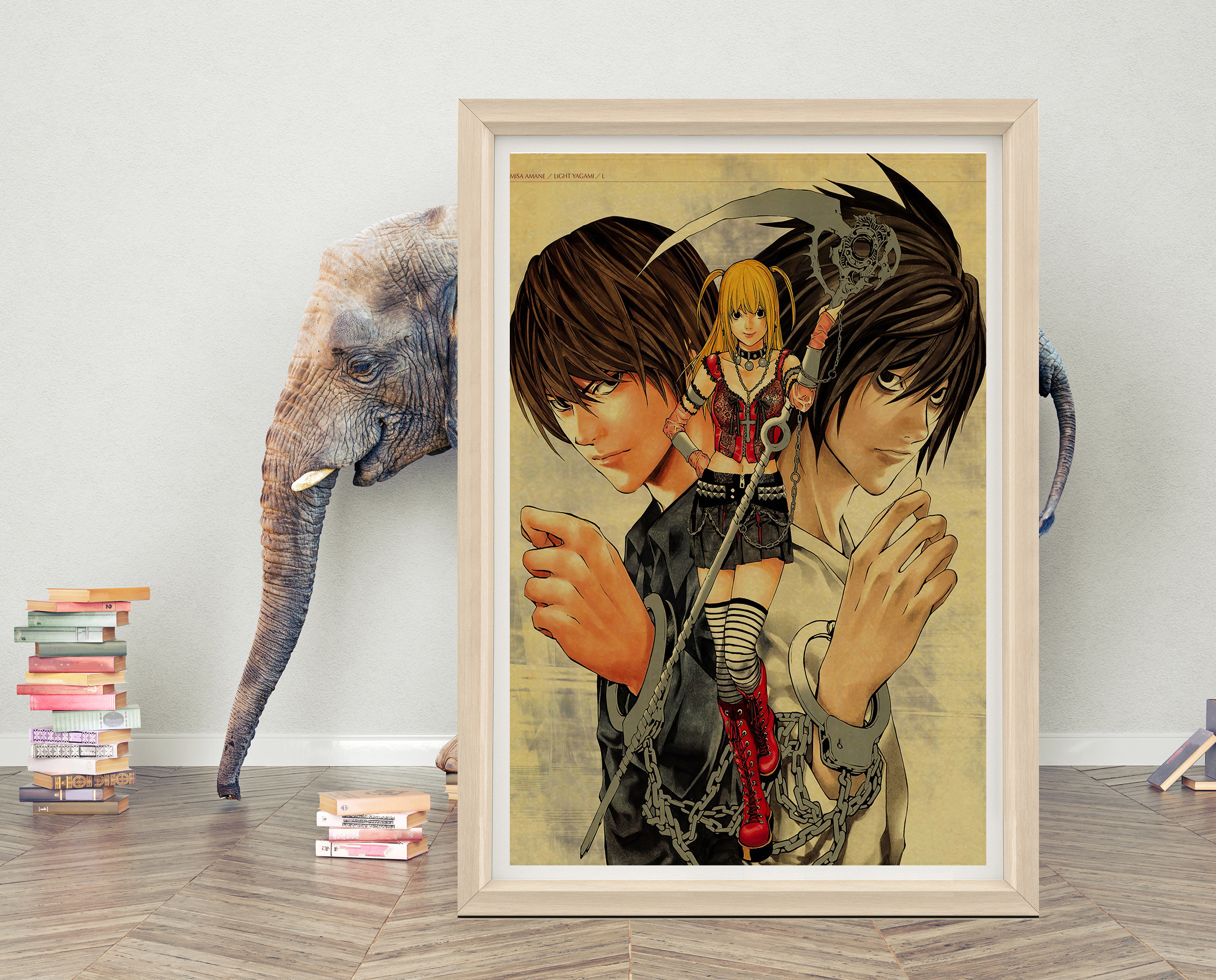 Death Note Poster Wall Art | Death Note Anime Poster | High