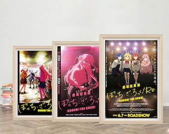 BOCCHI THE ROCK! Poster da parete / Tela di alta qualità / Stampa poster del film anime Bocchi The Rock!