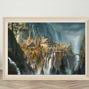 Der Herr der Ringe Poster Wall Art | Hochwertige Leinwand Poster | Filmklassiker Poster | A1/A2/A3/A4/A5/27x40''