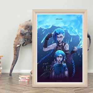 Arcane (2021) TV-Serie Poster Wandkunst | Hochwertige Leinwand Poster | Arcane Classic Poster Druck | 70x100cm