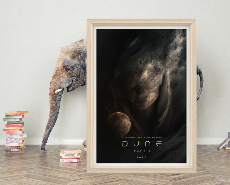 Dune filmposter kunst aan de muur Canvasdoek van hoge kwaliteit Dune 2 klassieke filmposter afdrukken C