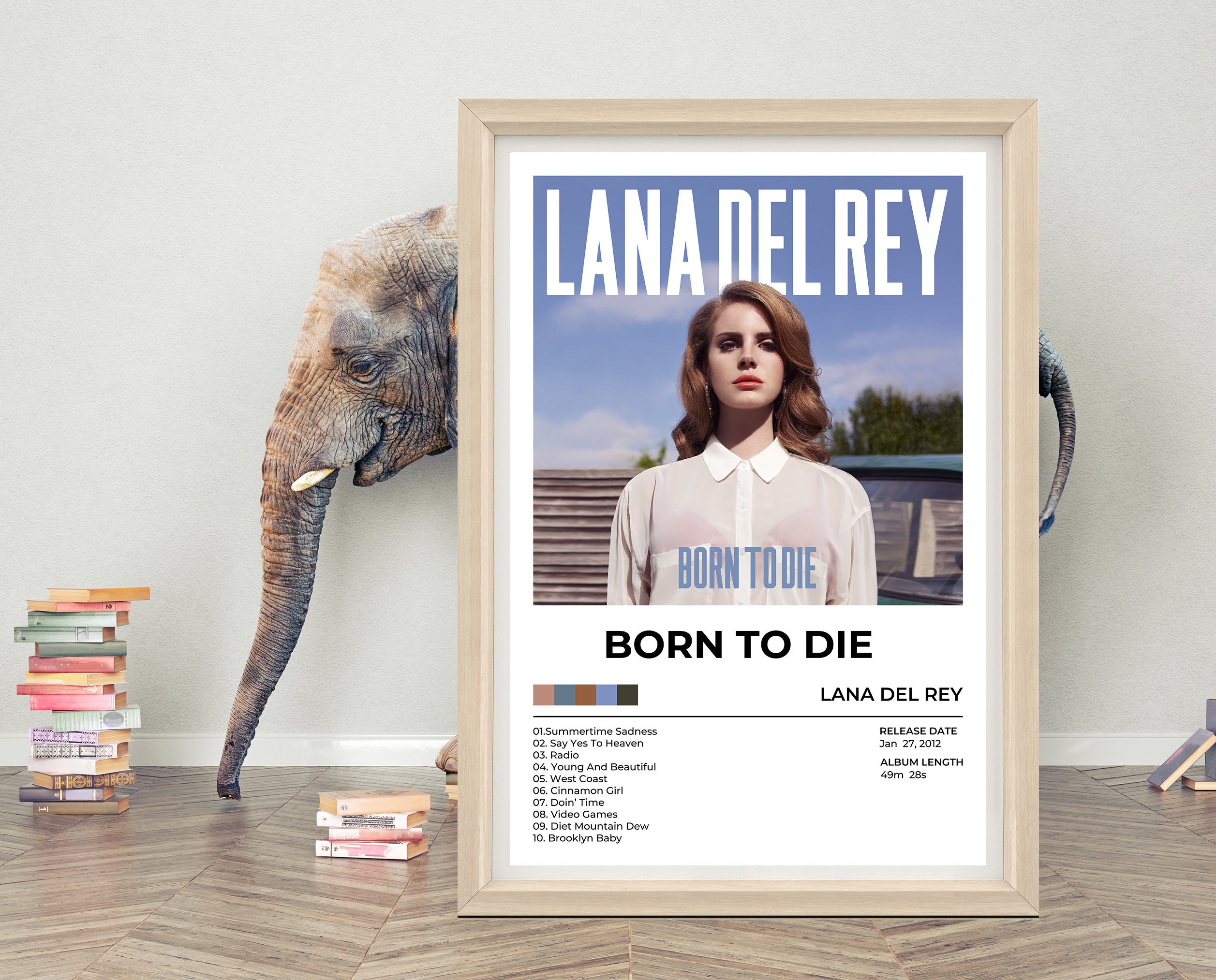 Poster Vintage Lana Del Rey 30x45 Cm - Décoration Murale Chambre, Salon - Sans Cadre